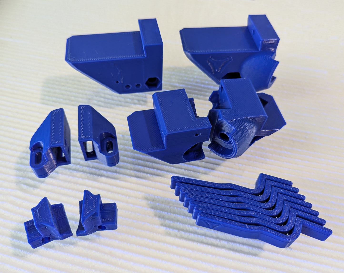 LowRider v4 Printed Parts with Aluminum XZ Plates