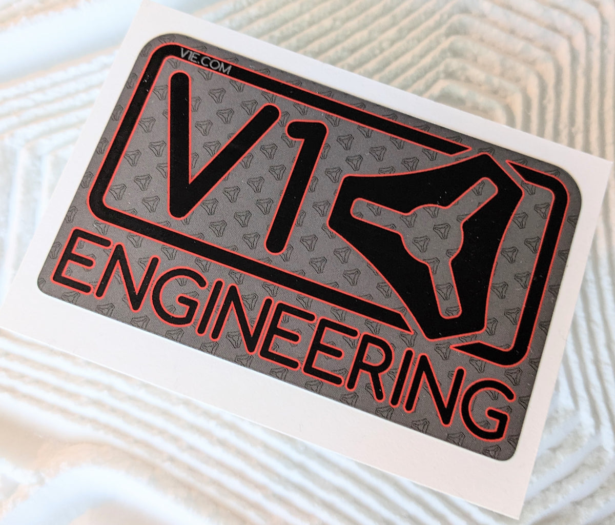 Engineering Logo Sticker Logo Sticker Deluxe – V1 Engineering Inc