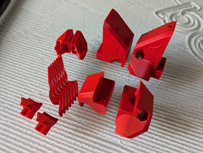 LowRider v4 Printed Parts with Aluminum XZ Plates
