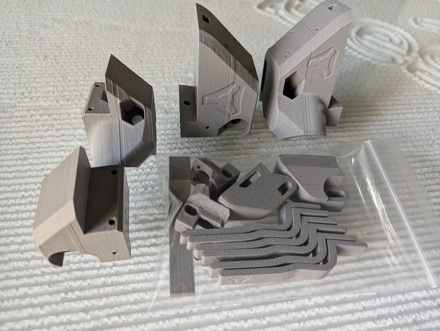 LowRider v4 Printed Parts with Aluminum XZ Plates