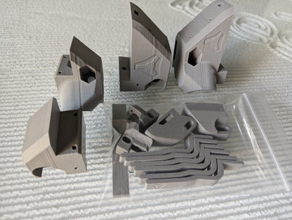 LowRider v4 Printed Parts with Aluminum XZ Plates