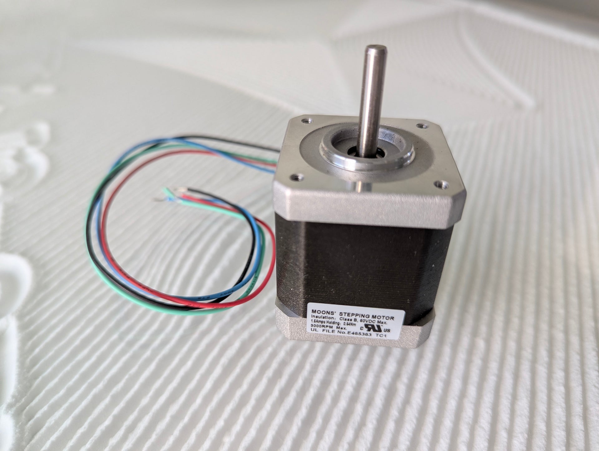 moons stepping motor 0.9°, NEMA17 73oz/in – V1 Engineering Inc