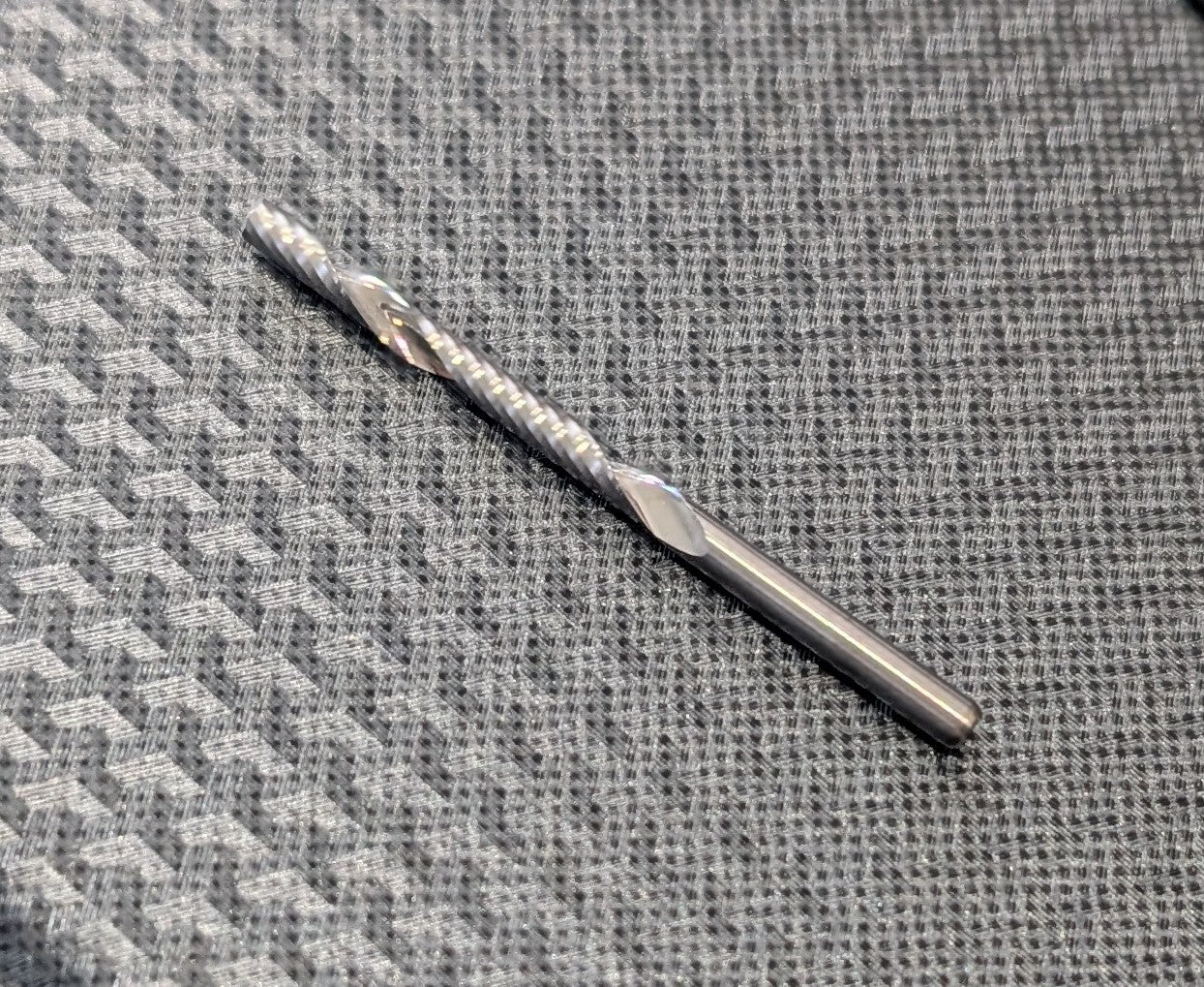 1/8" single Flute Extra Long