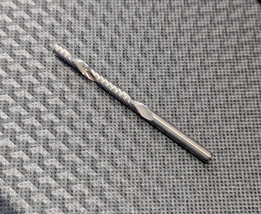 1/8" single Flute Extra Long