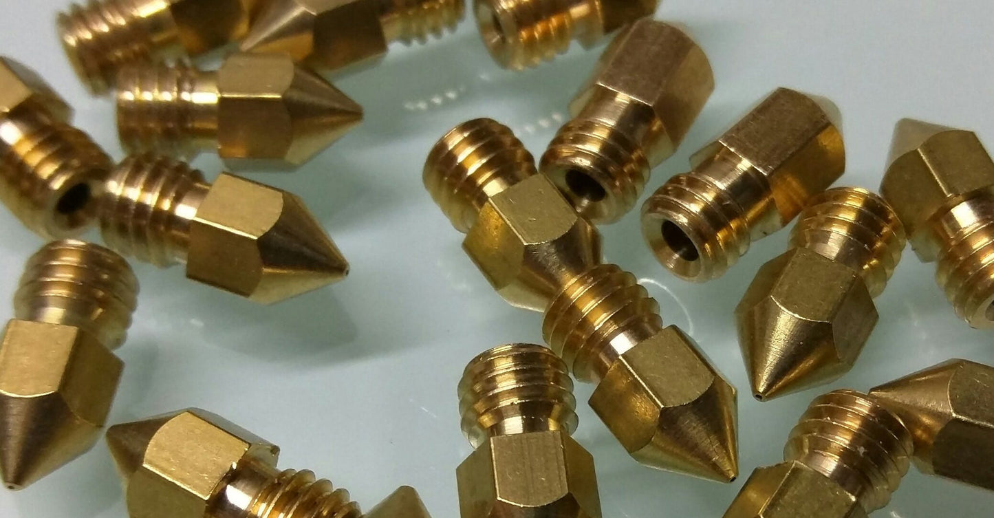 0.5mm Brass Nozzle for 1.75mm filament M6 Thread